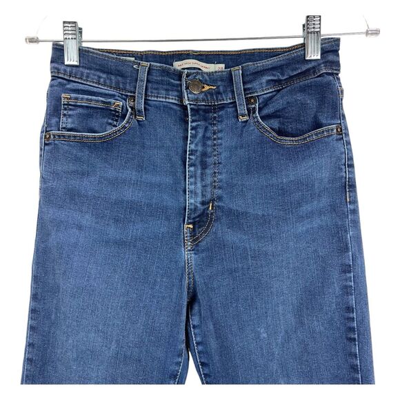 Levi Mile High Super Skinny Jeans Sz 28 x 31 Medium Wash - Picture 2 of 10